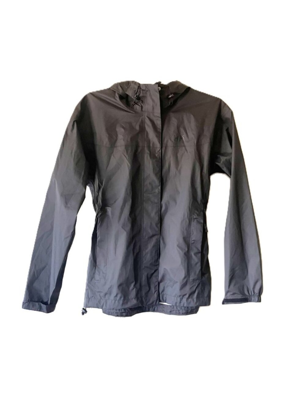 Helly Hansen Black Waterproof Hooded Rain Jacket Pit Zips Women’s Medium
